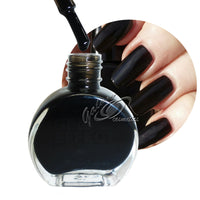 Gel Effect Extra Glossy Nail Polish Evil - black makeup Nails