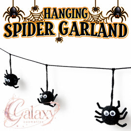 Spider Garland 1.5m 8 Felt Spiders Googly Eyes Default Title Halloween seasonal