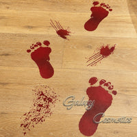Bloody Footprints & Splatters Floor Stickers