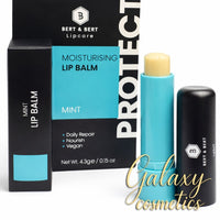 Bert & Bert Moisturising Men's Lip Balm Mint Lipstick - Shea Butter - Vitamin E