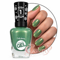 Sally Hansen Miracle Gel Nail Polish 14.7ml 918 Under The Tree - green makeup Nails