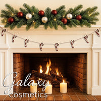 Wooden Candy Cane Christmas Bunting - Red & White Candy Cane Xmas Decocoration Christmas seasonal