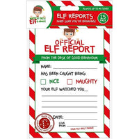 Christmas Elf Report Cards: Naughty or Nice Kids Letter, Pack of 25 Christmas seasonal tiny