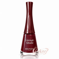 BOURJOIS 1 Second Quick Dry Long Lasting Nail Polish 9ml 45 Grenat-titude - wine makeup Nails