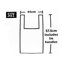 Tidyz 160 Handy Food Bags for Shopping, 15L Pedal Bin Liner, Tie Handle x4 rolls home tiny