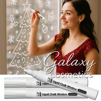 3x WHITE Liquid Chalk Marker Pens for Glass Windows Mirrors Christmas decoration Default Title Christmas seasonal