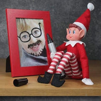 12" Naughty ELF Behaving Badly Traditional Christmas Shelf Doll Christmas seasonal