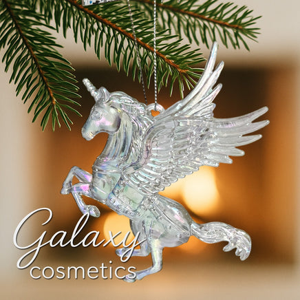 Elegant Crystal Acrylic Christmas Tree Hanging Ornaments Decoration Baubles Pegasus - 14cm Christmas seasonal