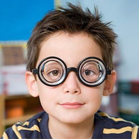 Prankster Nerd Geek Glasses with Thick Lenses Silly Party Fun Fancy Dress party tiny