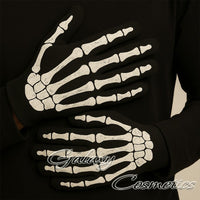 Halloween Skeleton Gloves: Children & Adult