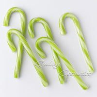 12 x Grinch Candy Canes Peppermint Flavour Christmas Decoration Sweet Gift Christmas seasonal