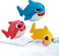 Baby Shark Bath Water Squirters Toys with Net Tidy Set Fun Bath time for Kids kids tiny
