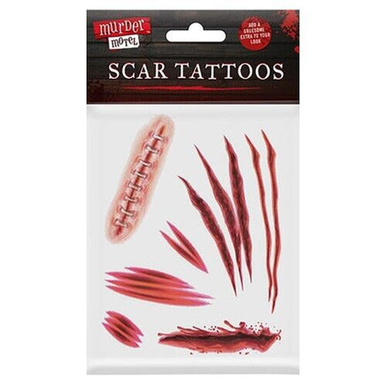 Murder Motel Scar Tattoos, Halloween Costume Makeup fancy halloween halloweenmakeup seasonal tiny