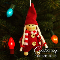 Gnome Girl Christmas Tree Hanging Ornament by Sass & Belle