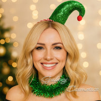 Sequin Elf Hat Headband Christmas Costume