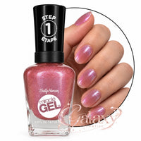 Sally Hansen Miracle Gel Nail Polish 14.7ml 512 Quartz And Kisses - pink makeup Nails