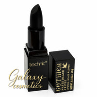 Technic Gothica Matte Black Velvet Lipstick Vegan Bold Gothic Makeup