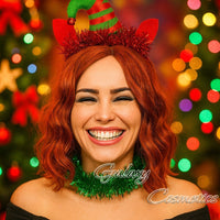 Christmas Elf Headband Hat with Ears