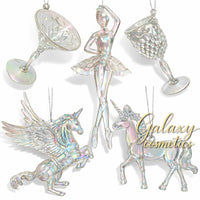 Elegant Crystal Acrylic Christmas Tree Hanging Ornaments Decoration Baubles Christmas seasonal