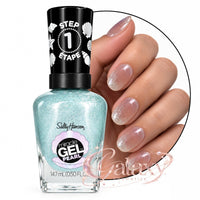 Sally Hansen Miracle Gel Nail Polish 14.7ml 903 Seas The Day - blue shimmer makeup Nails