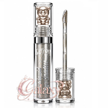 Saffron Liquid Eyeshadow Shimmer Glow, Long Lasting, Non Sticky A01 - grey Eyes eyeshadow makeup