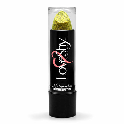 LoveShy GLITTER Lipstick Gold Holographic fancy glitter Lips makeup