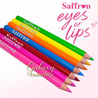 Saffron London Bright Neon Eyeliner Lip Liner Pencil Soft Eye & Lip Party Makeup