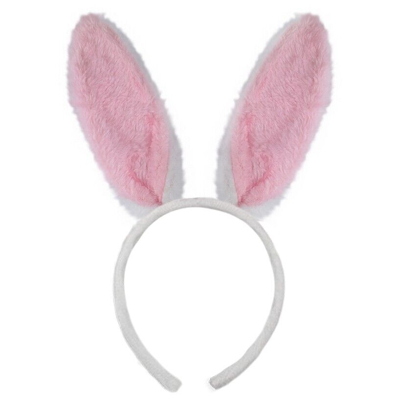 Easter Bunny Fur Ears Headband for Girls Easter seasonal tiny