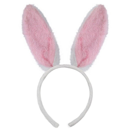 Easter Bunny Fur Ears Headband for Girls Easter seasonal tiny