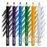 Saffron Glitter Eyeliner Pencil Soft Sparkle Makeup Eye Lip Pencil & Sharpener