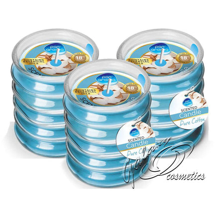 3x Pan Aroma Ribbed Glass Scented Candle 3x 120g aroma candles Candles & Home Fragrance galaxy Gift Shop xcandle