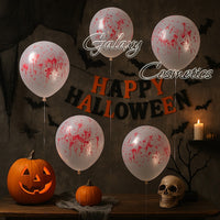 Spooky Blood Splat Effect Balloons Halloween House Decoration, Photo Booth x5