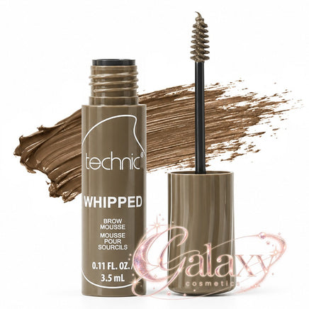 Technic Whipped Brow Mousse Tinted Eyebrow Gel Mascara Fluffy Brows Light Brown brows Eyes makeup