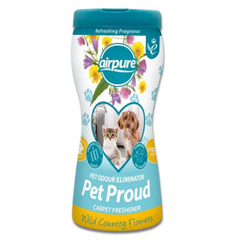 Airpure Pet Proud Carpet Freshener - Wild Country Flowers - 500g home pets tiny