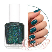 Essie Nail Polish Salon quality formula, 13.5ml 669 Under Wraps - dark teal glitter Makeup NAILS