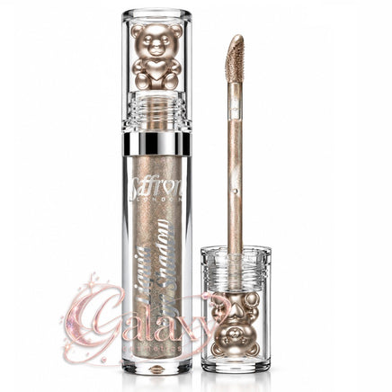 Saffron Liquid Eyeshadow Shimmer Glow, Long Lasting, Non Sticky A06 - champagne Eyes eyeshadow makeup