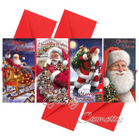 Christmas Money Wallet / Gift Card / Cash / Voucher with Envelopes 4 Pack Traditional Design Christmas seasonal