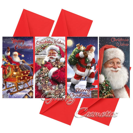 Christmas Money Wallet / Gift Card / Cash / Voucher with Envelopes 4 Pack Traditional Design Christmas seasonal