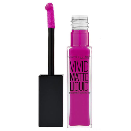 Maybelline Vivid Matte Lipstick Liquid Lip Colour Orchid Shock 42 Lips makeup