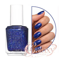 Essie Nail Polish Salon quality formula, 13.5ml 670 Tied & Blue - glitter blue Makeup NAILS