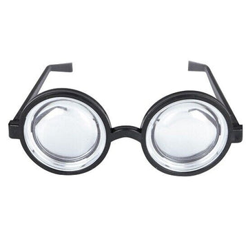 Prankster Nerd Geek Glasses with Thick Lenses Silly Party Fun Fancy Dress party tiny