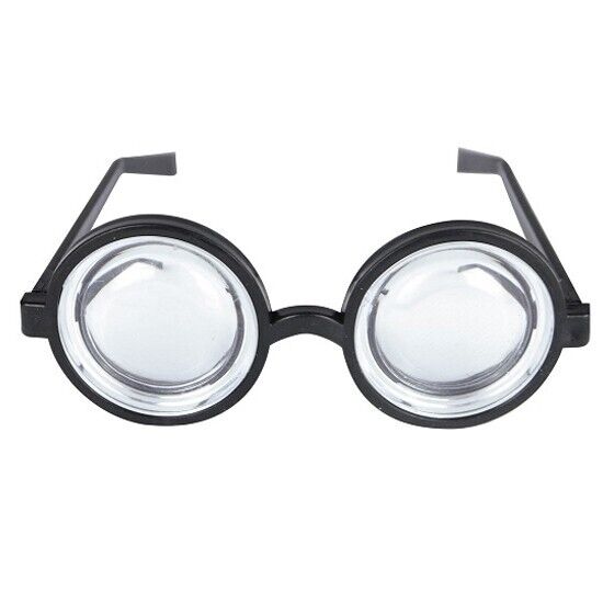 Prankster Nerd Geek Glasses with Thick Lenses Silly Party Fun Fancy Dress party tiny