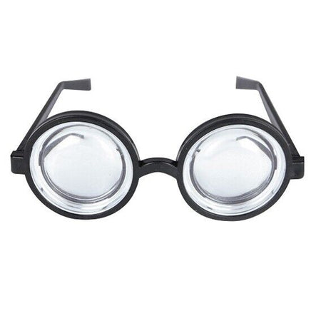 Prankster Nerd Geek Glasses with Thick Lenses Silly Party Fun Fancy Dress party tiny