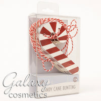 Wooden Candy Cane Christmas Bunting - Red & White Candy Cane Xmas Decocoration Christmas seasonal