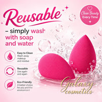 Technic MINI Makeup Teardrop Blending Sponges Foundation Concealer Applicator x2
