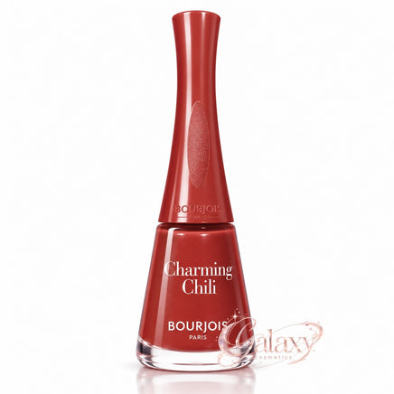 BOURJOIS 1 Second Quick Dry Long Lasting Nail Polish 9ml 49 Charming Chili - red makeup Nails