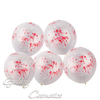 Spooky Blood Splat Effect Balloons Halloween House Decoration, Photo Booth x5