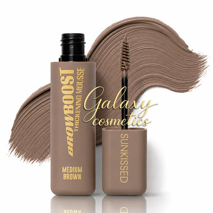 Sunkissed Brow Boost Thickening Mousse Defining Gel for Fuller-looking Brows Medium Brown brows Eyes Face makeup