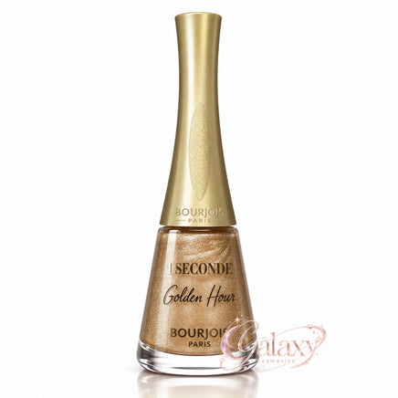 BOURJOIS 1 Second Quick Dry Long Lasting Nail Polish 9ml 63 Golden Hour - champagne makeup Nails
