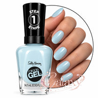 Sally Hansen Miracle Gel Nail Polish 14.7ml 668 Grand Cyan - baby blue makeup Nails